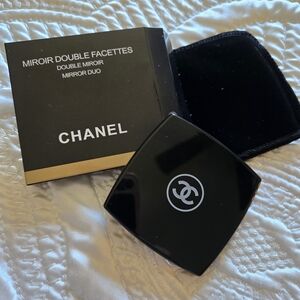 Chanel Black Double Mirror Compact